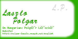 laszlo polgar business card